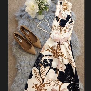 Floral A-Line Ann Taylor Dress Size 4